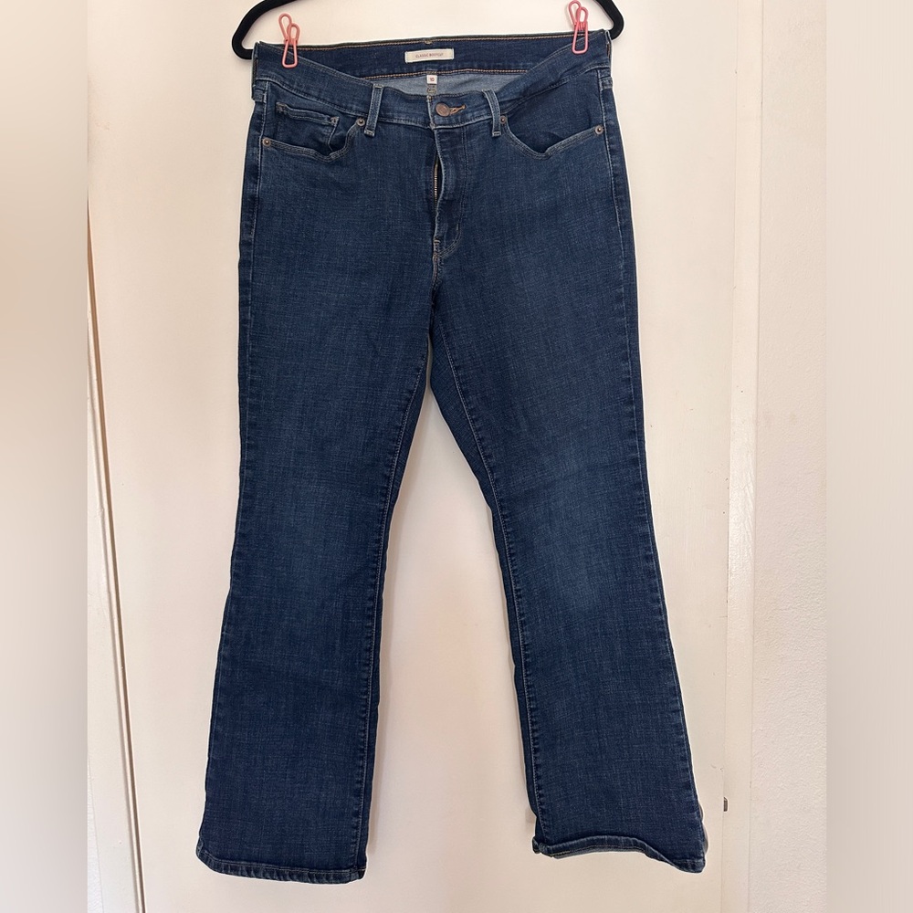 Levi's Blue Boot Cut Jeans Classic Denim